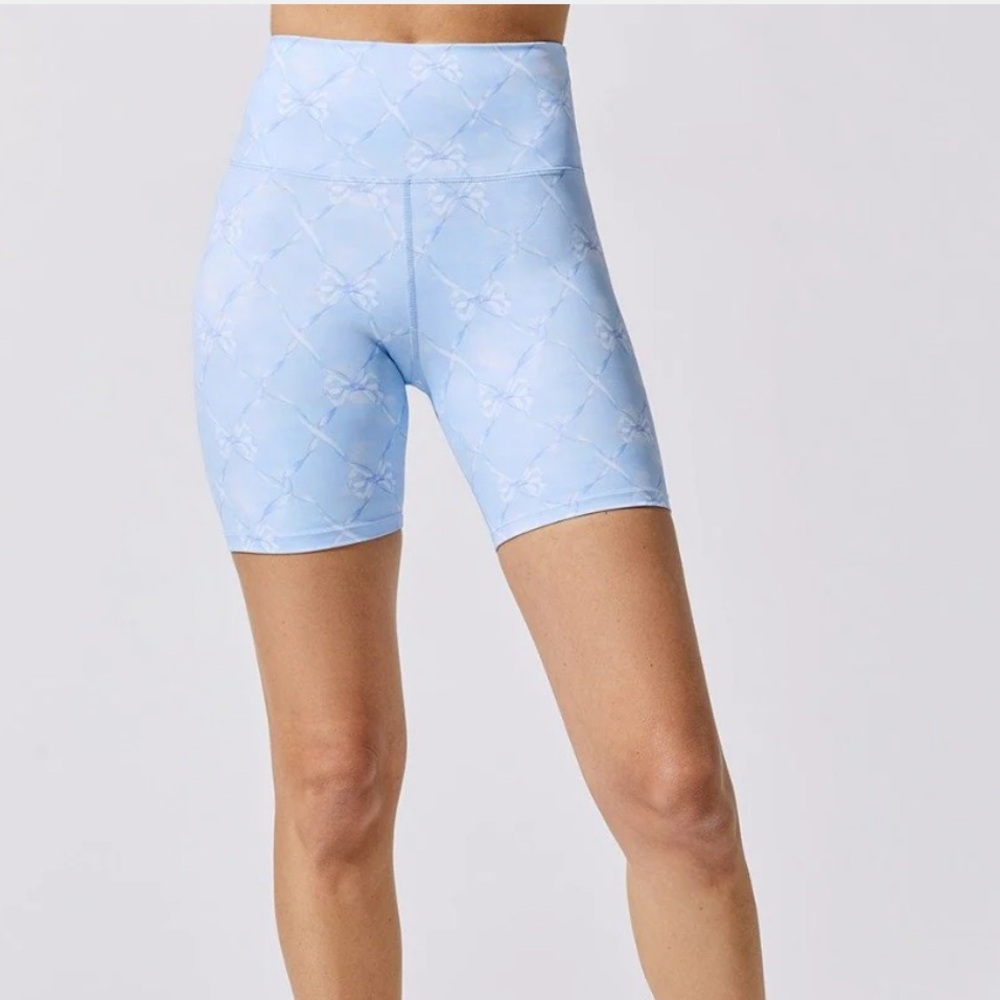 LOVESHACKFANCY X BEACH RIOT Bike Short BEAUX BLUE TIE DYE Size L